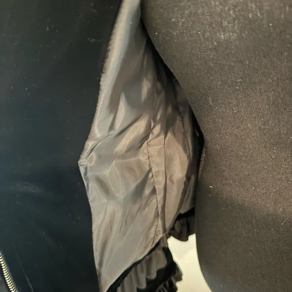 INC International Concepts Black velvet Jacket Sz M - Picture 6 of 7